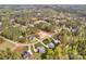 Aerial view of a residential neighborhood with homes surrounded by lush greenery and trees at 700 Sunset Pointe Dr, Salisbury, NC 28146