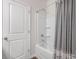 Bathroom with tub, shower, and modern fixtures at 700 Sunset Pointe Dr, Salisbury, NC 28146