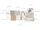 Selection of interior finishes includes flooring, cabinetry, backsplash, countertops, and bathroom and kitchen fixtures at 7027 Short Stirrup Ln, Mint Hill, NC 28227