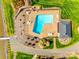 Aerial shot of the in-ground community pool at 9709 Emerald Point Dr # 6, Charlotte, NC 28278
