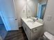 Bathroom featuring a double sink vanity with modern fixtures and a large mirror at 1054 Horizon Ln, Chester, SC 29706