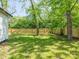 Well-maintained backyard with new wooden fence, offering space and privacy for outdoor enjoyment at 108 Graham St, Chester, SC 29706