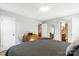 Bright bedroom with a closet and bathroom access at 130 Atwell Rd, Mt Ulla, NC 28125
