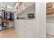 Spacious closet with custom shelving, drawers, and ample storage space at 1447 Encore Ln, Waxhaw, NC 28173