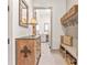 Well-organized mud room featuring storage benches and decorative accents at 1447 Encore Ln, Waxhaw, NC 28173