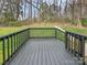 A wooden backyard deck with a view of the wooded lot at 1638 Pineburr Ln, Rock Hill, SC 29730
