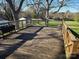 Spacious wooden deck offering a great view of the yard and surrounding trees at 307 Gold Hill Ave, Rockwell, NC 28138