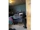 Bedroom with a skull patterned bed spread and a large headboard at 3260 Reepsville Rd, Lincolnton, NC 28092
