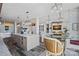 Elegant kitchen with a large island, breakfast bar and open floorplan at 333 W Trade St # 2704, Charlotte, NC 28202