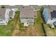A bird's-eye view of the back of the home and the backyard at 4213 Stockbrook Dr, Charlotte, NC 28215
