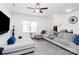 Bright living room with a large window, and light colored sofas creating a relaxing atmosphere at 4213 Stockbrook Dr, Charlotte, NC 28215