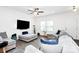 Bright living room with a large window, and light colored sofas creating a relaxing atmosphere at 4213 Stockbrook Dr, Charlotte, NC 28215