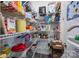 Organized walk-in pantry with wire shelving, offering ample storage for food and household items at 7924 Creek Park Dr, Denver, NC 28037