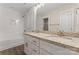 Elegant bathroom with double vanity featuring granite counters and a subway tiled shower-tub combination at 816 S Confederate Ave, Rock Hill, SC 29730