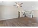 Open-concept living area features vaulted ceilings and seamless flow to the modern kitchen at 816 S Confederate Ave, Rock Hill, SC 29730