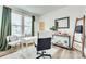 Functional home office features lots of light and a calming decor at 822 Flatwater Ct, Fort Mill, SC 29708
