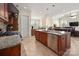 Gourmet kitchen with granite countertops, stainless steel appliances, and a spacious island for dining at 9610 Pensive Ln, Waxhaw, NC 28173