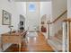 Spacious foyer boasts hardwood floors, high ceilings, and ample natural light, welcoming you into the home at 1102 High Brook Dr, Waxhaw, NC 28173