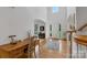 Bright, open foyer features hardwood floors, soaring ceilings, and an elegant staircase at 1102 High Brook Dr, Waxhaw, NC 28173