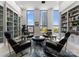 Sitting room with floor to ceiling windows and city views at 127 N Tryon St # 615, Charlotte, NC 28202
