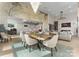 Expansive open-concept space integrating the kitchen, dining area, and living room with stylish furnishings at 127 N Tryon St # 615, Charlotte, NC 28202