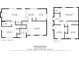 Detailed floor plan showcasing the layout of the main level, upper level, and room dimensions at 2508 Wood Star Ct, Matthews, NC 28105