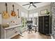 Bright home office with natural light, modern desk, and stylish decor at 2529 Daniel St, Charlotte, NC 28205