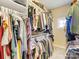 Spacious walk-in closet with built-in shelving and ample storage for clothes and accessories at 266 Iverson Way, Charlotte, NC 28203