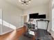 Bright exercise room includes hardwood floors, modern lighting, and fitness equipment at 266 Iverson Way, Charlotte, NC 28203
