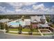 Aerial view of the community pool and recreation center with slides and play areas at 2768 Suffolk Pl, Fort Mill, SC 29715