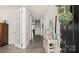 Entryway featuring hardwood floors, staircase, and decorative accents at 2768 Suffolk Pl, Fort Mill, SC 29715