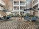 Courtyard with seating areas and landscaping at 301 E Tremont Ave, Charlotte, NC 28203
