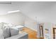 Upper level living space with new floors, bright colors, and cozy decor, offering a modern lifestyle at 306 S Cedar St # 10, Charlotte, NC 28202