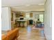 Open-concept kitchen with a central island, modern appliances, and an adjacent dining area at 3144 Rickwood Dr, Newton, NC 28658