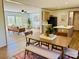 Open-concept living space featuring a dining area, kitchen, and a comfortable living room at 3144 Rickwood Dr, Newton, NC 28658