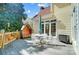 Charming outdoor deck with a shaded seating area, perfect for outdoor entertaining at 3717 Bodenham Ct, Charlotte, NC 28215