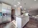 Modern kitchen with a large island and stainless steel appliances is great for entertaining at 3810 New Salem Rd, Monroe, NC 28110