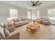 Spacious living room bathed in natural light, complemented by neutral tones and elegant decor at 4731 Whispering Oaks Dr, Charlotte, NC 28213