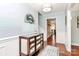 Bright foyer featuring wood floors, decorative decor, and staircase to the upper level at 501 Eastwood Dr, Gastonia, NC 28054