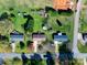 Aerial view of homes with new construction nearby, showcasing the neighborhood layout and proximity to future development at 841 E Zion Church Rd, Shelby, NC 28150
