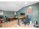 Office space featuring dual desk setup, high ceilings, and ample workspace at 845 2Nd Nw St, Hickory, NC 28601