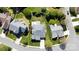 Aerial view showcases the property's landscaping and location in a residential neighborhood at 1021 Glen Laurel Dr, Fort Mill, SC 29707