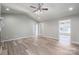 A spacious living room features modern flooring and an open layout at 121 Wichita Dr, Shelby, NC 28152