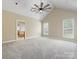 Light filled main bedroom with backyard views and ensuite bath at 153 Stafford Estates Dr, Salisbury, NC 28146