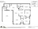Detailed floor plan of a 1,824 sqft home featuring 3 bedrooms, 3 bathrooms, a spacious kitchen, and an attached garage at 2023 Aragon Ln, Gastonia, NC 28056