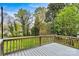 Well maintained deck overlooking the backyard at 311 W Center Ave, Mooresville, NC 28115