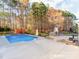 Beautiful backyard pool area featuring an outdoor kitchen and entertainment space at 3911 Granite St, Terrell, NC 28682