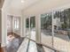 Covered patio with a fireplace and outdoor seating at 3911 Granite St, Terrell, NC 28682