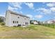 Large backyard features a swing and plenty of space for entertaining at 4630 Bent Green Ln, Monroe, NC 28112