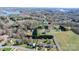 Panoramic aerial view of the property highlighting its generous lot size and proximity to the lake at 4875 Sulpher Springs Ne Rd, Hickory, NC 28601
